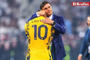 苦涩！阿根廷媒体晒照：赛后萨内蒂拥抱安慰劳塔罗